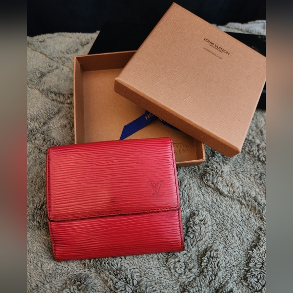 Louis Vuitton Handbags - Louis Vuitton Red Epi Trifold Wallet
